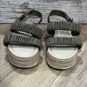 Dolce Vita Mizza Olive Green Platform Sandals